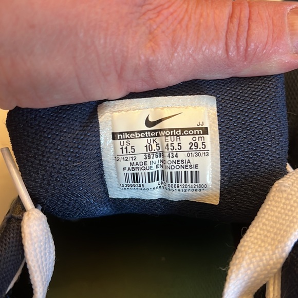 Nike AirMax Mens Blue Sneakers Size 11 1/2 - Picture 9 of 16